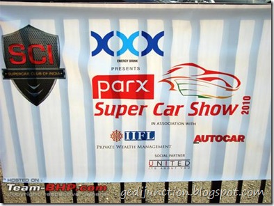 banner super car show 2010 parx xxx energy drinks mumbai india