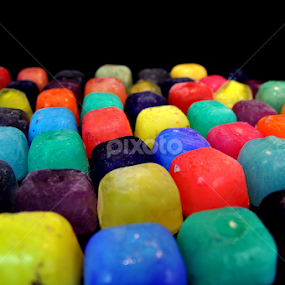 Colored ice cubes by Adriana Bleau - Artistic Objects Still Life