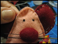 artemelza - ratinho de feltro