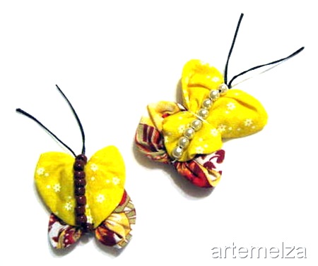 artemelza - borboleta de fuxico