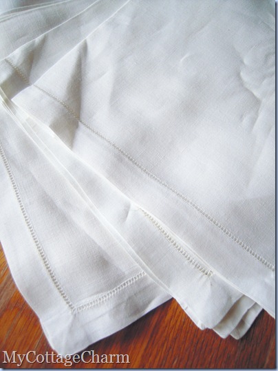 My Cottage Charm: How to remove stains from napkins