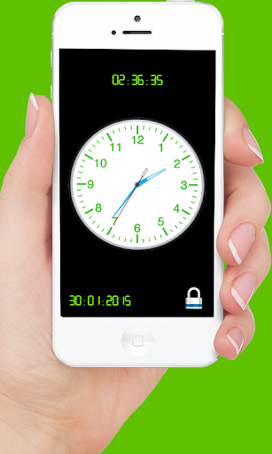 Analog Clock Screen Lock