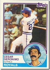 Cesar Geronimo Topps 83