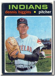 Topps 71 Dennis Higgins