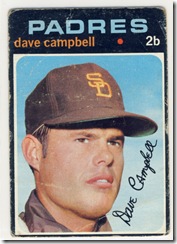 Topps 71 Dave Campbell