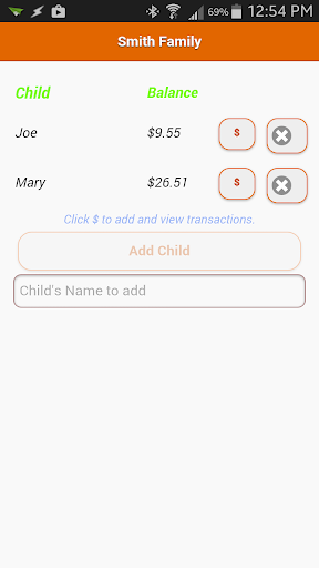 Kids Bux Allowance Tracker