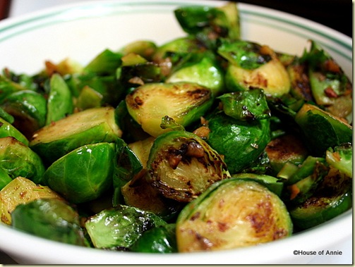 Brussels Sprouts Sautéed with Garlic