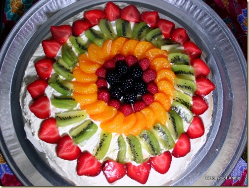 Pavlova with Berries, Mandarins, Kiwis and Strawberries