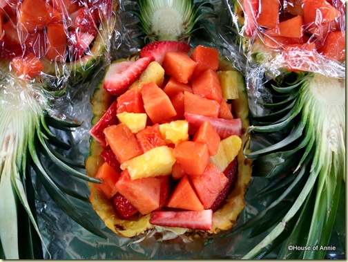 Ultimate Backyard Lu’au: Tropical Fruit in Pineapple Bowl