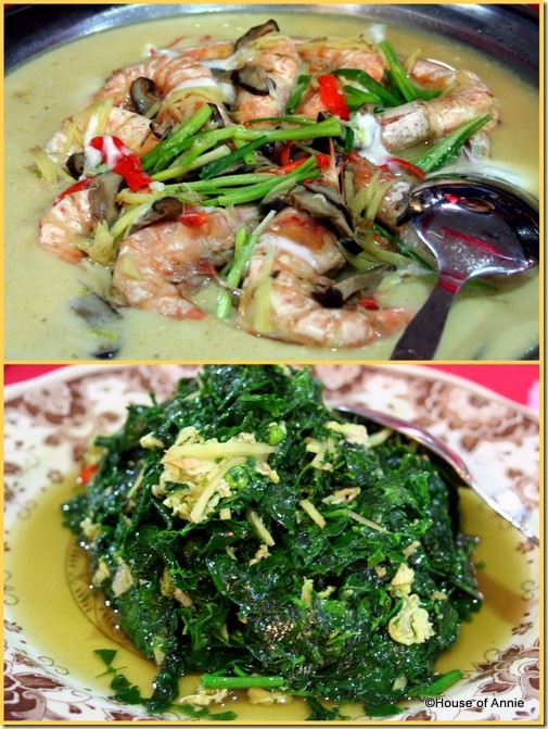 Hung Kiew Kee Restaurant Sarikei steamed prawns mani chai cankuk manis