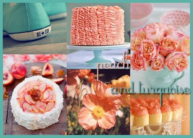 Peach and Turquoise