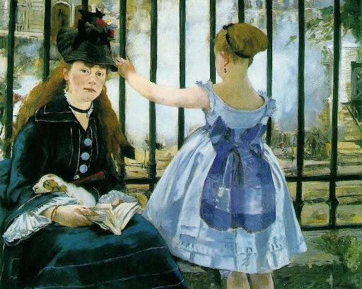 Edouard Manet [ Le chemin de Fer ] 1872-73