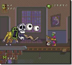 As animações típicas do filme estão presentes em "The Mask" para SNES - Blast from the Past - Nintendo Blast
