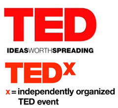 TED TEDx logos 415x380