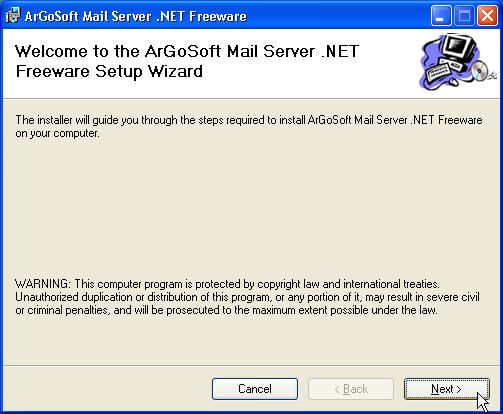 argosoft mail server installation
