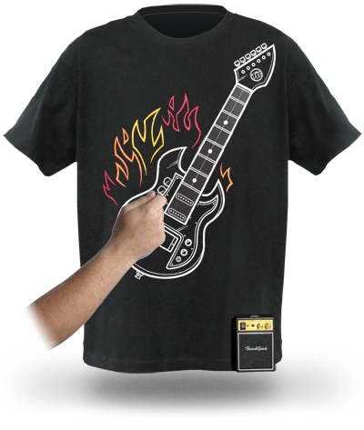Camisa com Guitarra e Amplificador - ThinkGeek