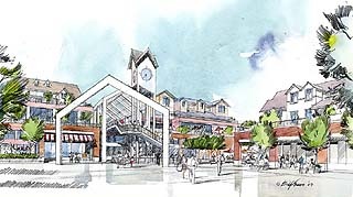Lake Hills Shopping Center sketch