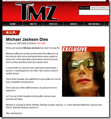 R.I.P. Ha muerto Michael Jackson