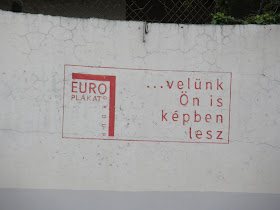 Euro plakát, bringás óriásplakát,  Budapest,  blog, vandalizmus,  street art