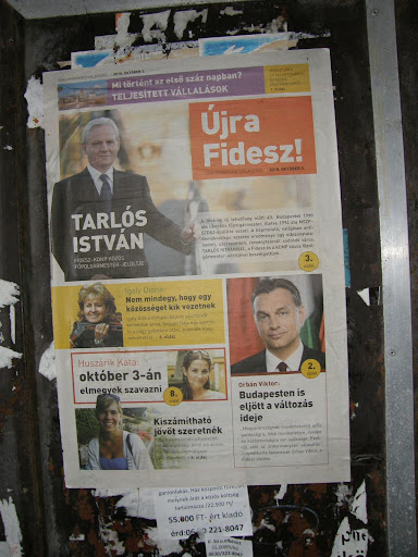 Rogán Antal,  belváros, City,  újság, plakát, kampány, City, V. kerület, Fidesz, 5. kerület, polgármester    