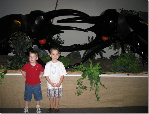 Jack and Riley with big bugs!