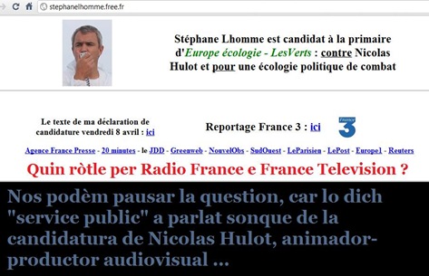 Stéphane Lhomme candidatura EELV comentat