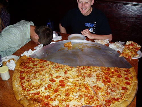 Big Lou’s 42” pizza, San Antonio, Texas
