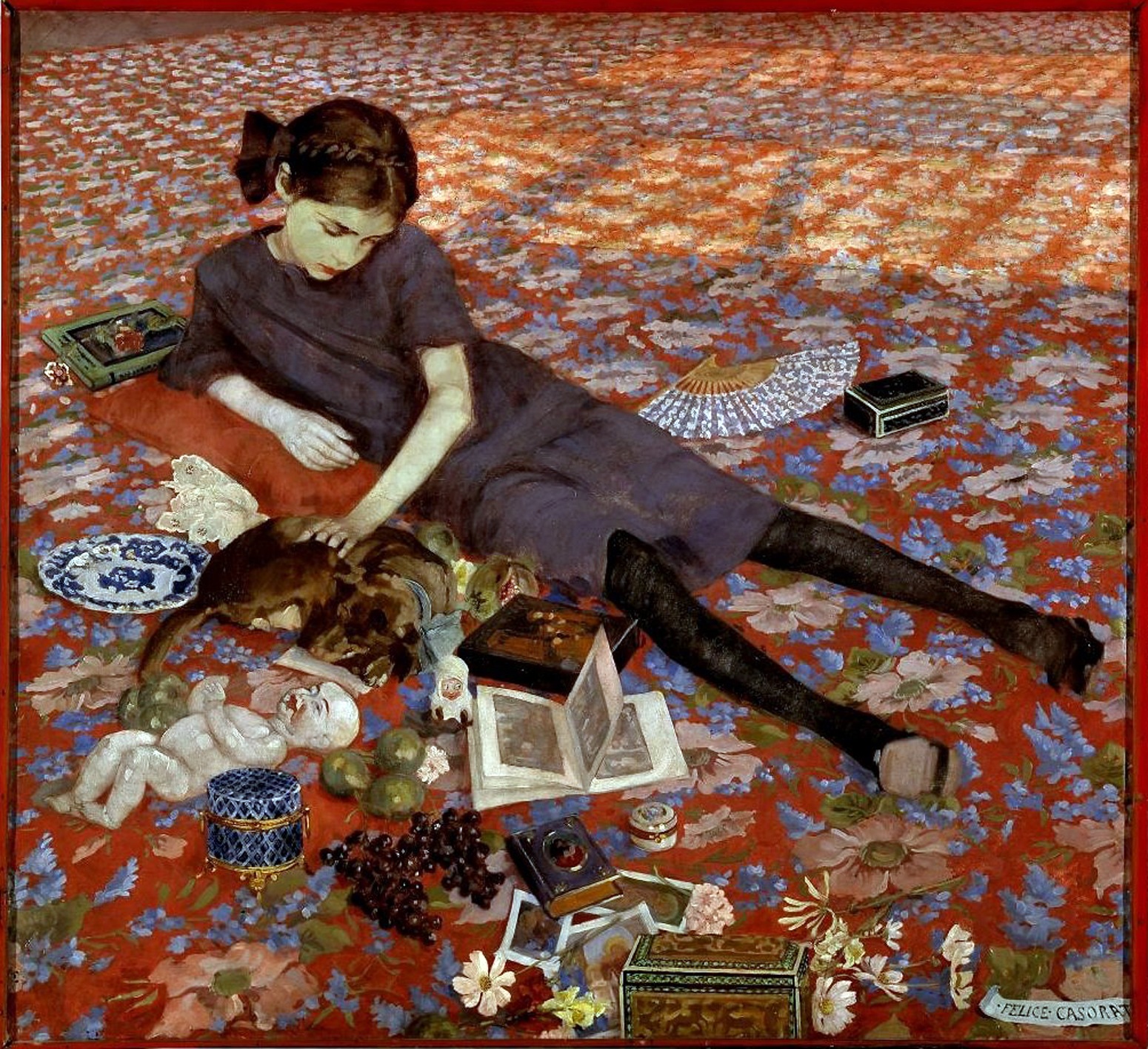 [Felice Casorati -  Girl on a red carpet - 1912[7].jpg]
