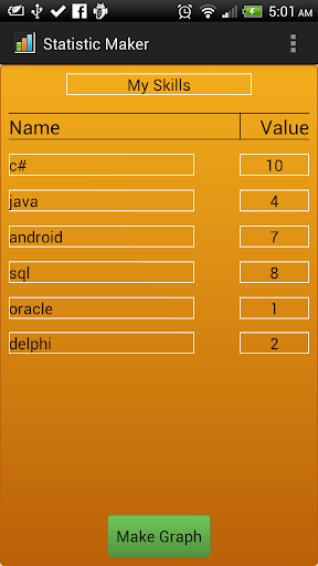 Statistics Graph Maker Creator