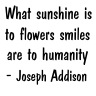 Addison on smiles, flowers...
