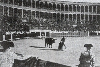 Mazzantini entrando a matar Madrid 1910 (Sol y Sombra)