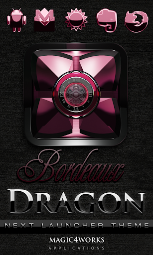 Next Launcher Theme Bordeaux D