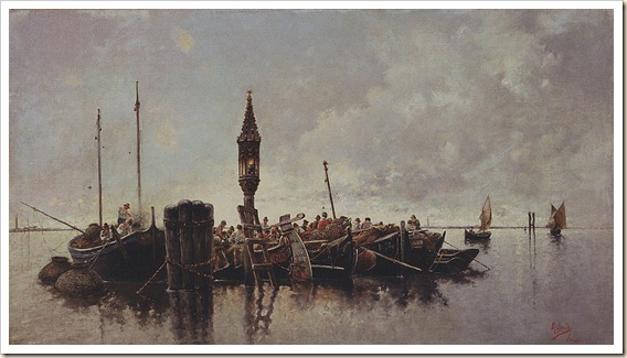 Rafael Senet Pérez - La pesca en la laguna de Venecia