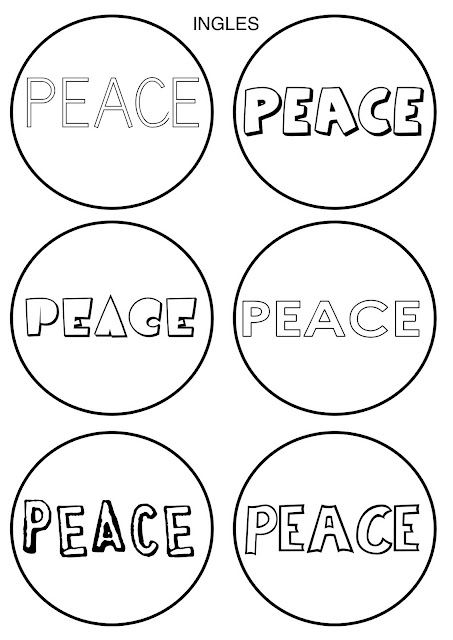 La Paz En Idiomas Dibujos Para Colorear De La Paz