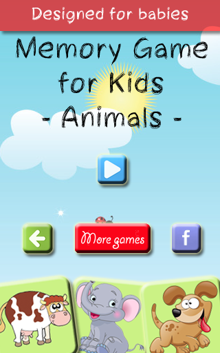 记忆游戏的孩子 - 动物