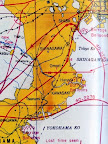 米軍作成の#40-2283飛行経路図