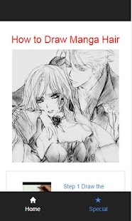 how to draw manga hair Screenshots 0