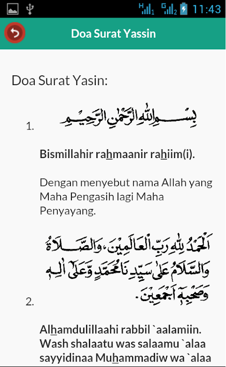 Surat Yasin Dan Terjemahan Android Aplicaciones Appagg