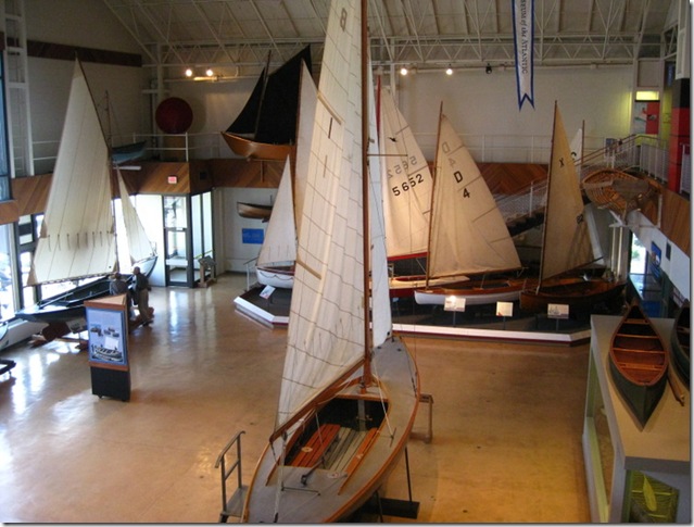 display of boats at Maritime Museum-Halifax