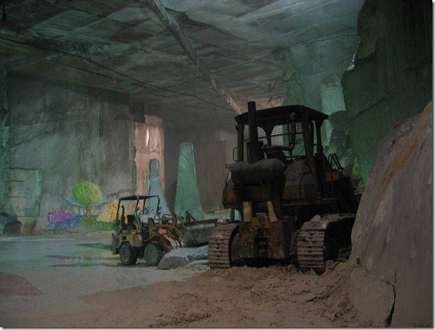 trucks inside caves