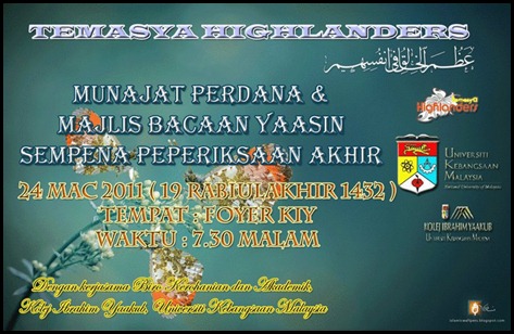 Malam JUmaat dan Munajat Perdana
