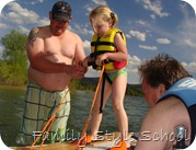Katey waterskiing 1st time 2010
