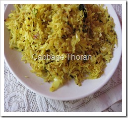 Cabbage Thoran Cabbage Thoran