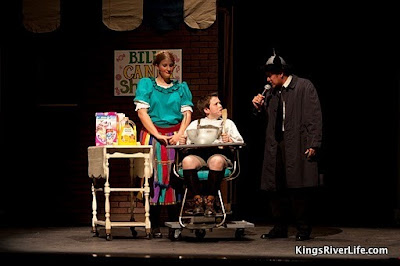 Photo by Frankie Leal Photography; click thru for full RHS Drama Club album Mrs. Gloop, Augustus & reporter