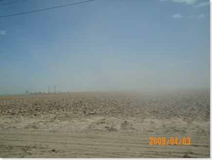 high winds and dust storm