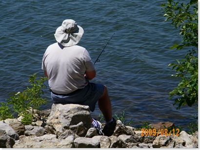 Rick, fishing at Lake Sardis