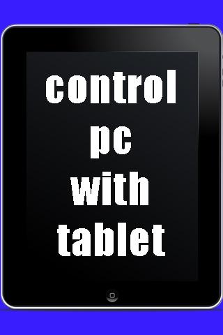 Control PC With Tablet