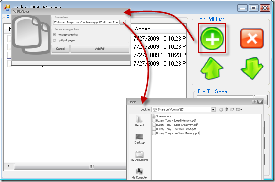 Arduo Pdf Merger - Add Files
