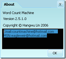 Word Count Machine - About