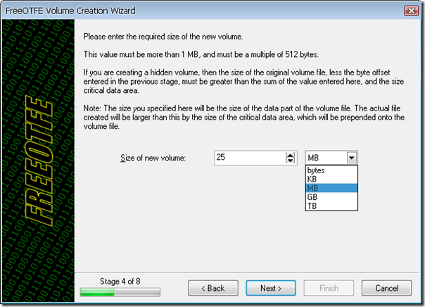 FreeOTFE - New Step 4